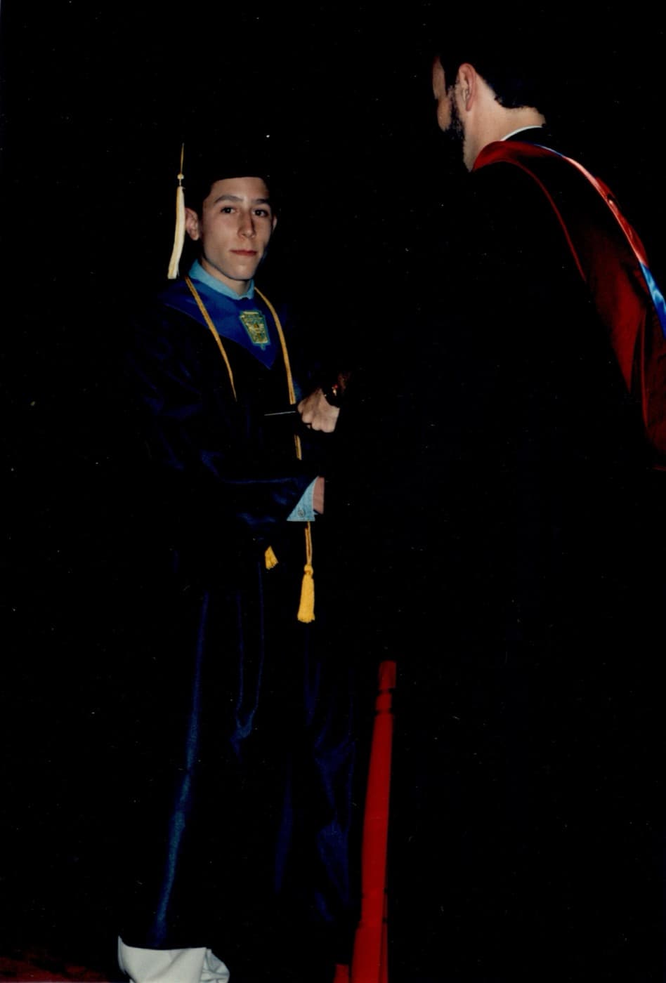 Paul at his 1995 high school graduation