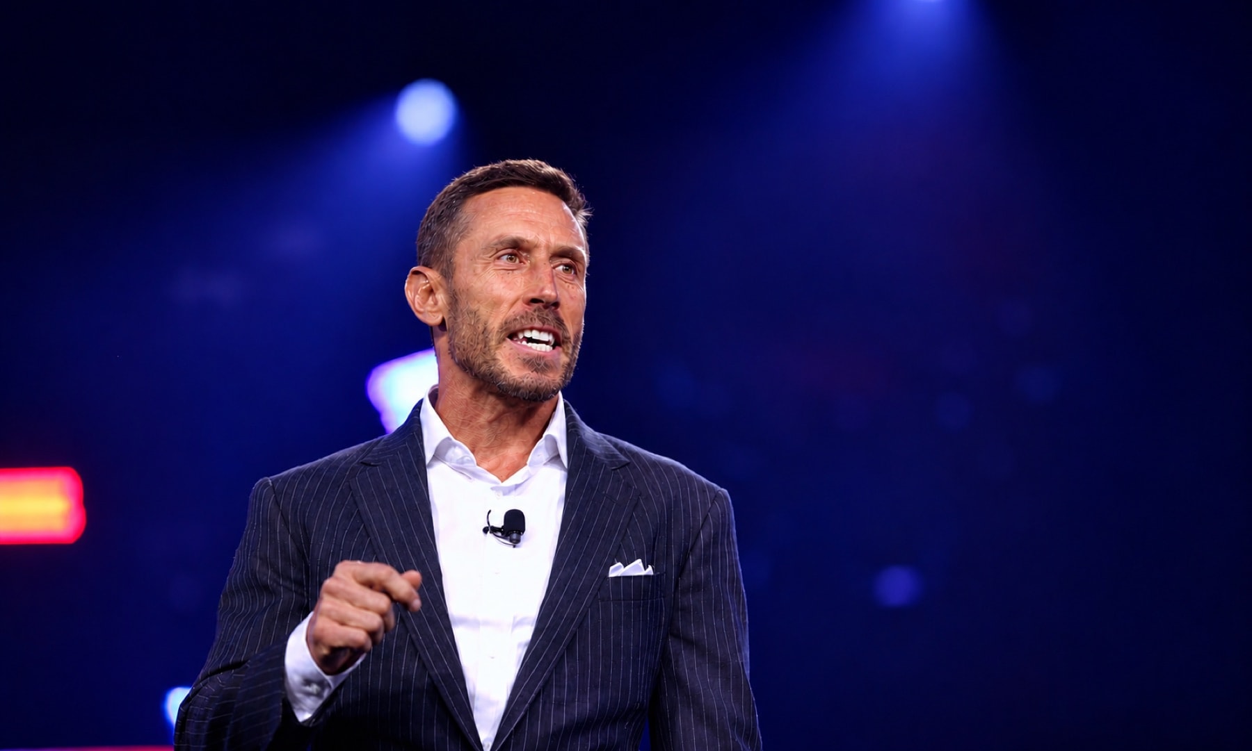 Dr. Paul Saladino speaking on stage